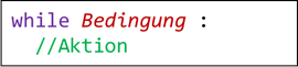 Kopfgesteuerte Schleife als Python Code