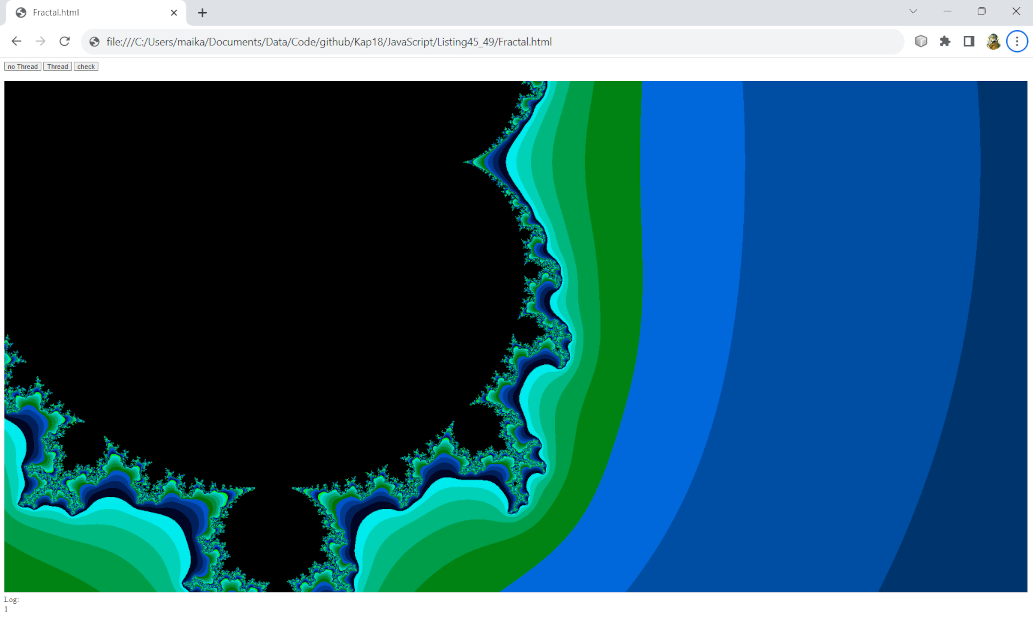 Fraktal auf der HTML Seite